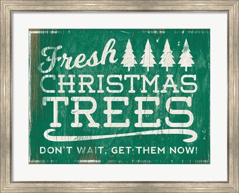 Framed Holiday Wooden Signs I Print