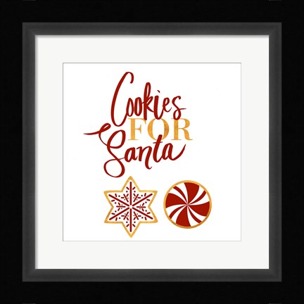 Framed Cookies for Santa Print