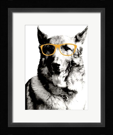 Framed Cool Dog Print