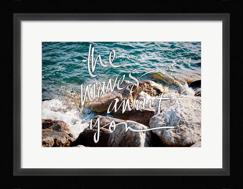 Framed Wave Crashes Print