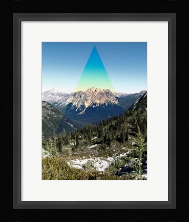 Framed Mountain Peak Print
