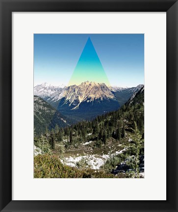 Framed Mountain Peak Print