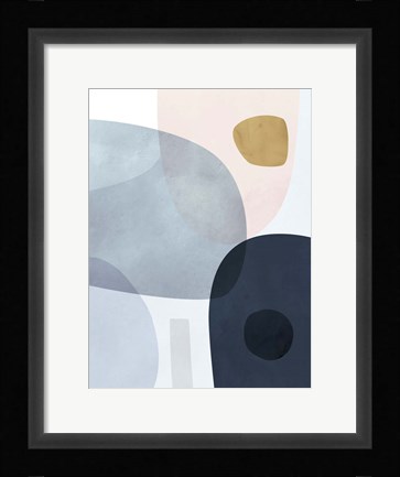 Framed Gold Monde II Print