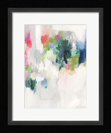 Framed Raspberry &amp; Teal I Print