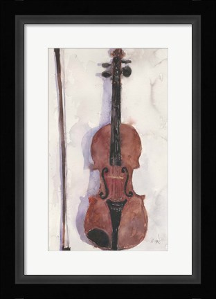 Framed Violin Print