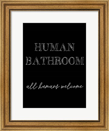 Framed Human Bathroom IV Print