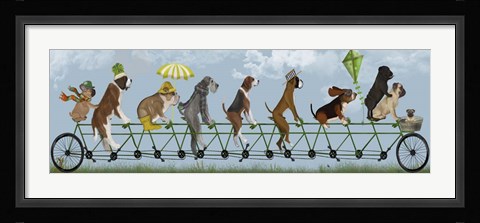 Framed Mutley Crew on Tandem Print