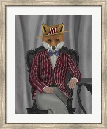 Framed Fox 1920s Gentleman Print