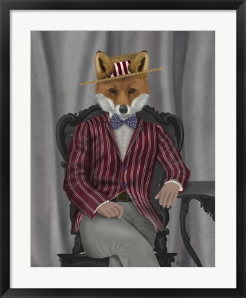 Framed Fox 1920s Gentleman Print