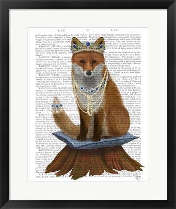Framed Fox with Tiara, Full Print