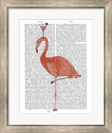 Framed Flamingo and Cocktail 3 Print