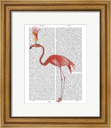Framed Flamingo and Cocktail 4 Print