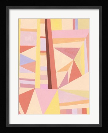 Framed Blush Structure II Print