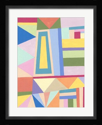 Framed Confetti Structure I Print