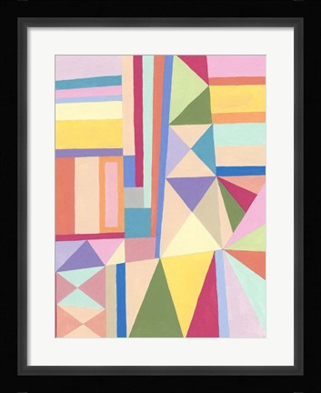 Framed Confetti Structure II Print