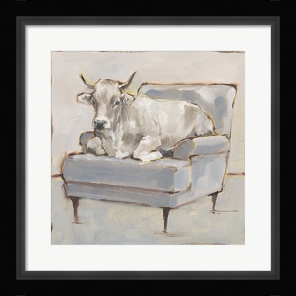 Framed Moo-ving In III Print