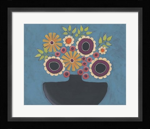 Framed Flowers Galore III Print