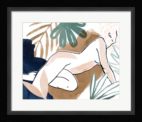 Framed Tropical Laze I Print