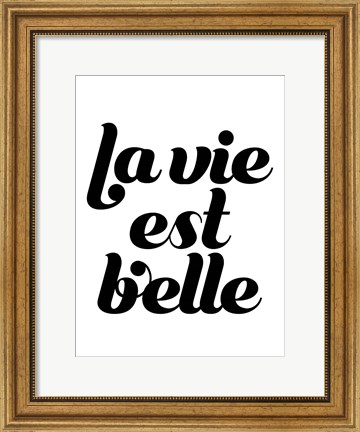 Framed La Vie III Print