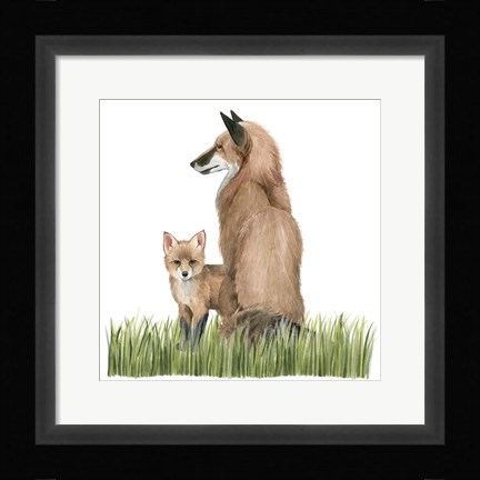 Framed Woodland Babes I Print