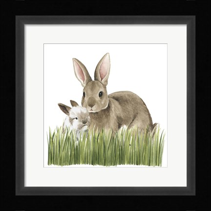 Framed Woodland Babes III Print