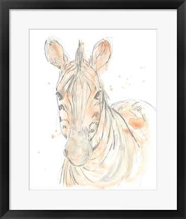 Framed Blush Savannah IV Print
