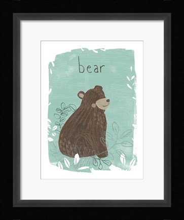 Framed Critter Cameo IV Print