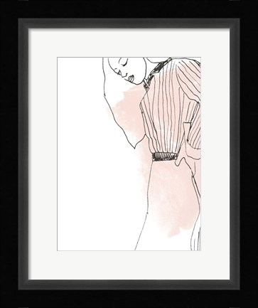 Framed Fashion Sketches IV Print