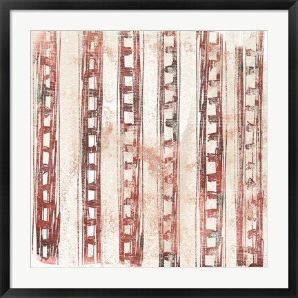 Framed Red Earth Textile IX Print