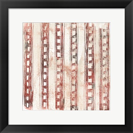Framed Red Earth Textile IX Print