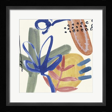 Framed Sunburst Abstract II Print