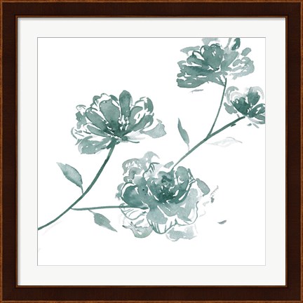 Framed Traces of Flowers IV Print