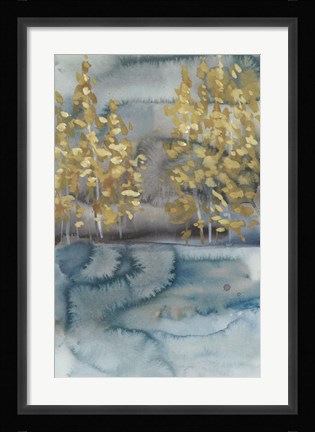 Framed Golden Trees II Print