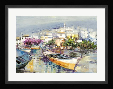 Framed Paese Mediterraneo Print
