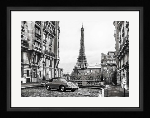 Framed Roadster in Paris Print