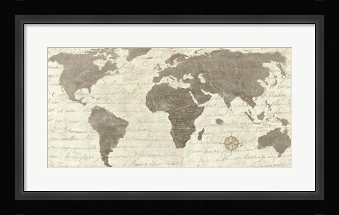 Framed Geo Taupe Classic Print