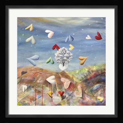 Framed Cuori in Liberta Print