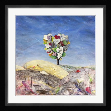 Framed Evanescenze di Cuori Print