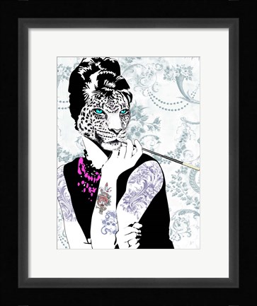 Framed Smoking Diva Print