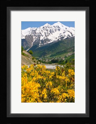 Framed Wonderful Mountain Scenery Of Svanetia, Georgia Print