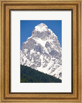 Framed Mount Ushba, Svaneti, Georgia Print