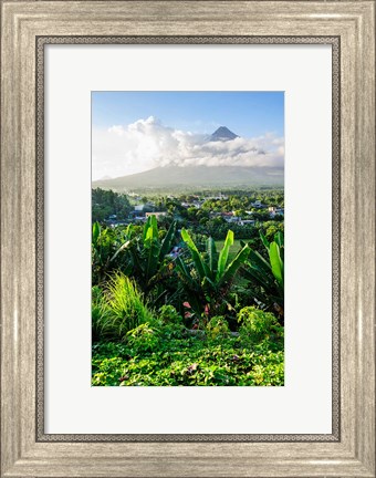 Framed View From The Daraga Church On The Mount Mayon Volcano, Philippines Print