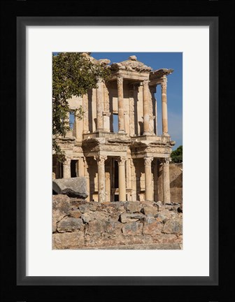Framed Turkey, Izmir, Kusadasi, Ephesus The Library Of Ephesus Print