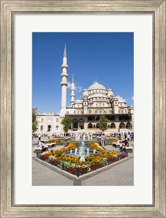 Framed Turkey, Istanbul The Exterior Of Yeni Cami Mosque Print