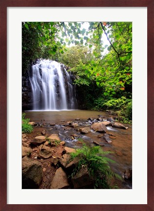 Framed Ellinjaa Falls,  Waterfall Circuit, Queensland, Australia Print