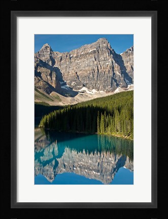 Framed Morning, Moraine Lake, Reflection, Canadian Rockies, Alberta, Canada Print