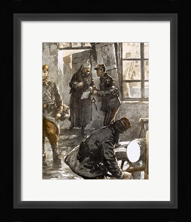 Framed World War I (1914-1918) Generals Joffre And French Studying The Progress Of Operations Print