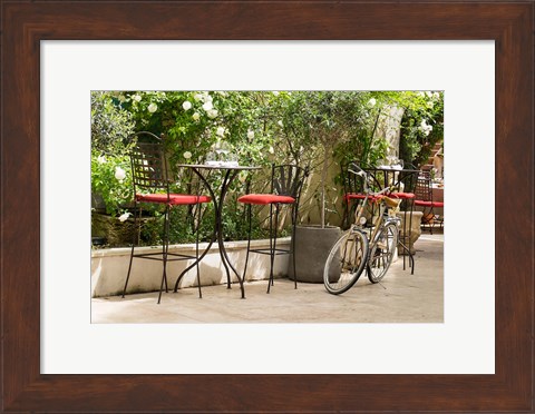 Framed Southern France, St Remy Sidewalk Cafes Print