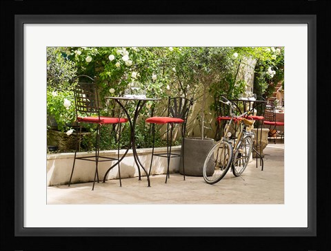 Framed Southern France, St Remy Sidewalk Cafes Print