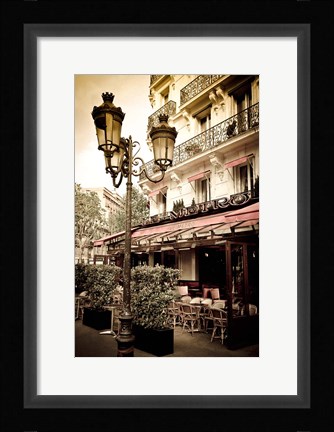 Framed Le Metro Restaurant, Left Bank, Paris, France Print